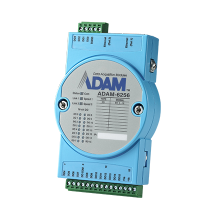 16-channel Isolated Digital Output Modbus TCP Module